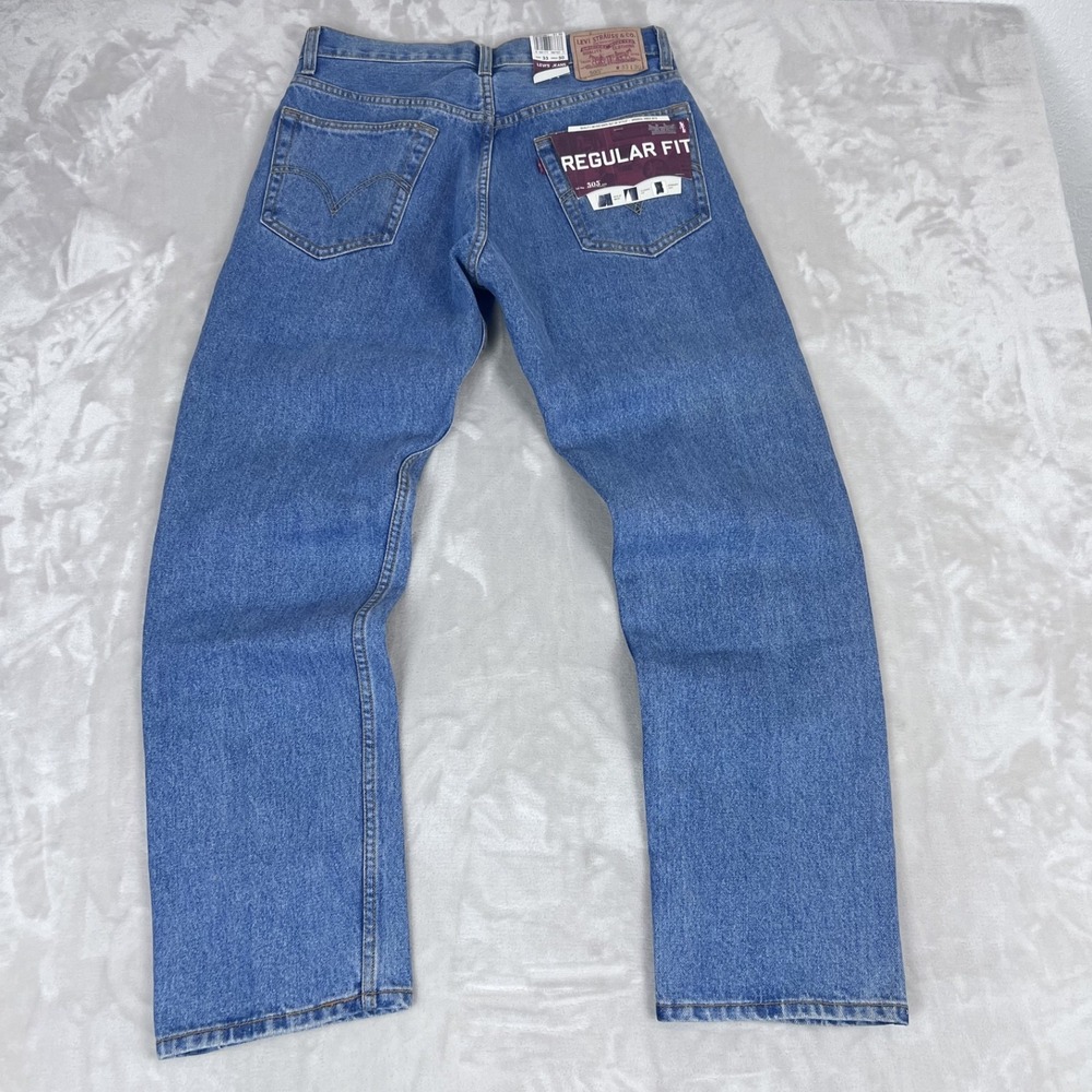Vintage Y2K Levis 505 Jeans Mens 33x30 Blue Denim Regular Fit Dad Grunge Work
